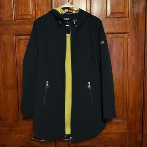 Calvin Klein Women's Long Water-Resistant Rain Jacket